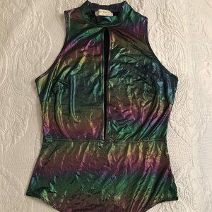 Rainbow Metallic Bodysuit